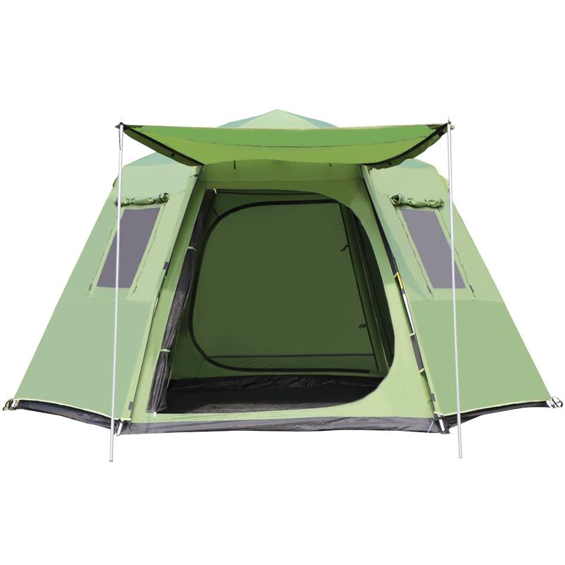 Original Wolf Automatic Pop-Up 3-4 Person Double-Layer Camping Tent
