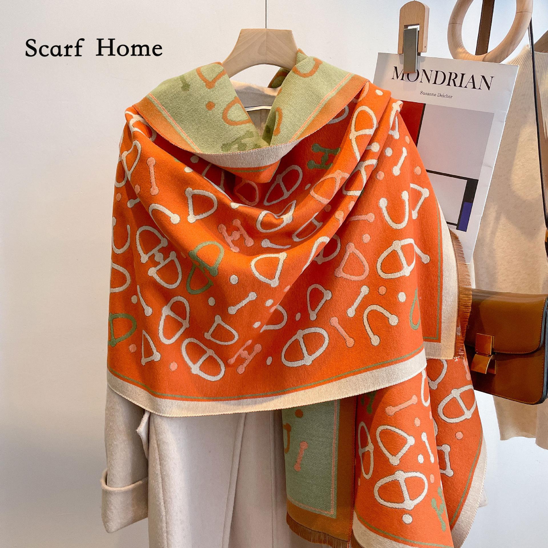 

Высококачественные роскошные кашемировые шарфы, утолщенный теплый шейный шарф для женщин