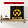 Borussia Dortmund 5D Diy Diamond Painting Round Diamond Diy Frameless Holiday Artwork Suitable For Home Office Wall Decoration