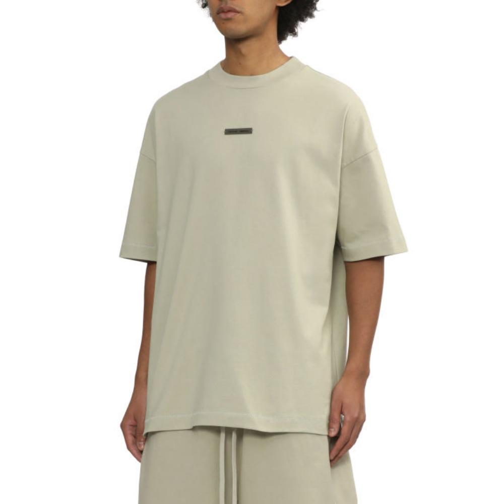 Fear Of God Essentials Logo Decorative Loose Fit Basic Round Neck T-Shirt Men Tops ESSTE254196MP