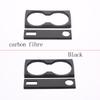 ABS Carbon Fiber/Black For BMW X1 U11 2026+ Car Center Control Water Cup Holder Scratch Resistant Panel Sticker Car Accessories