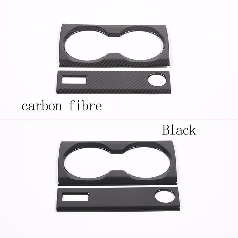 ABS Carbon Fiber/Black For BMW X1 U11 2026+ Car Center Control Water Cup Holder Scratch Resistant Panel Sticker Car Accessories