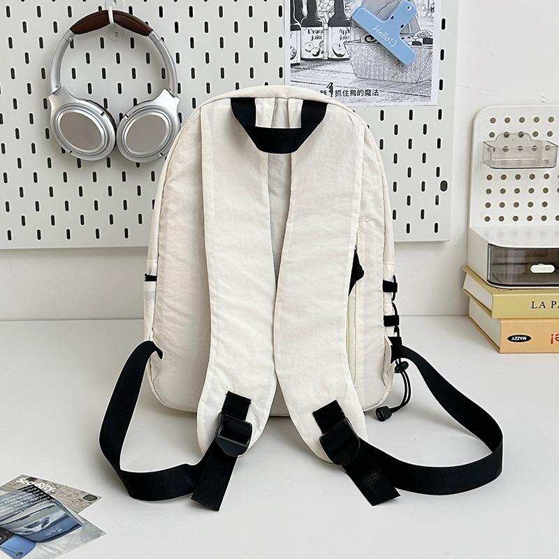 High value, fresh and sweet backpack, solid color simple large-capacity backpack for junior high school students