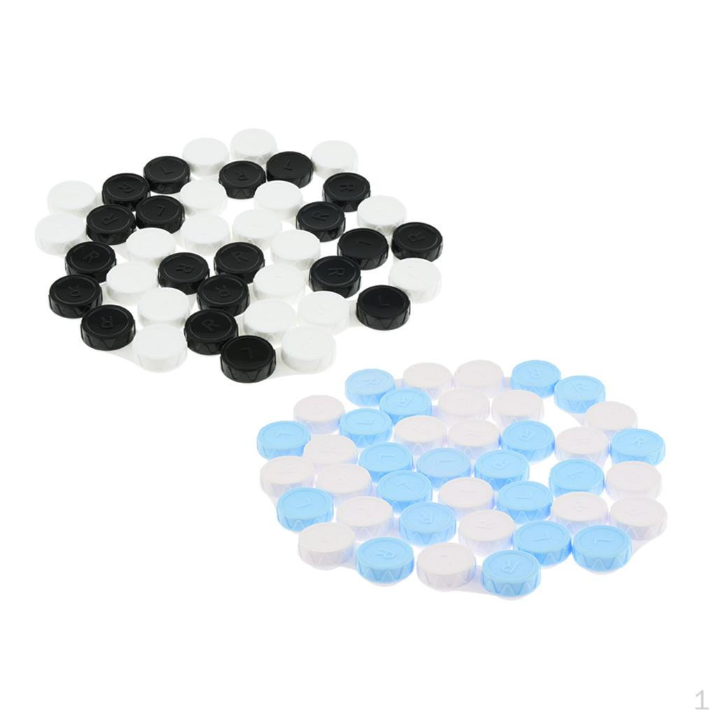 

40 штук дорожных контейнеров для линз