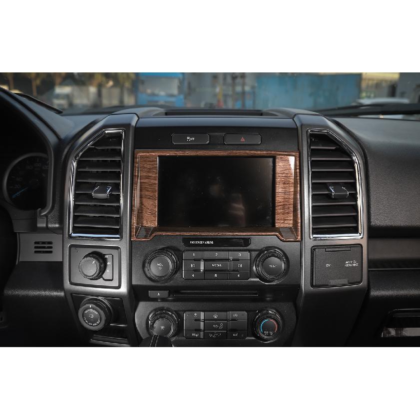 4x Navigation GPS Air Condition Volume Panel Decor Trim Cover For Ford F150 15+