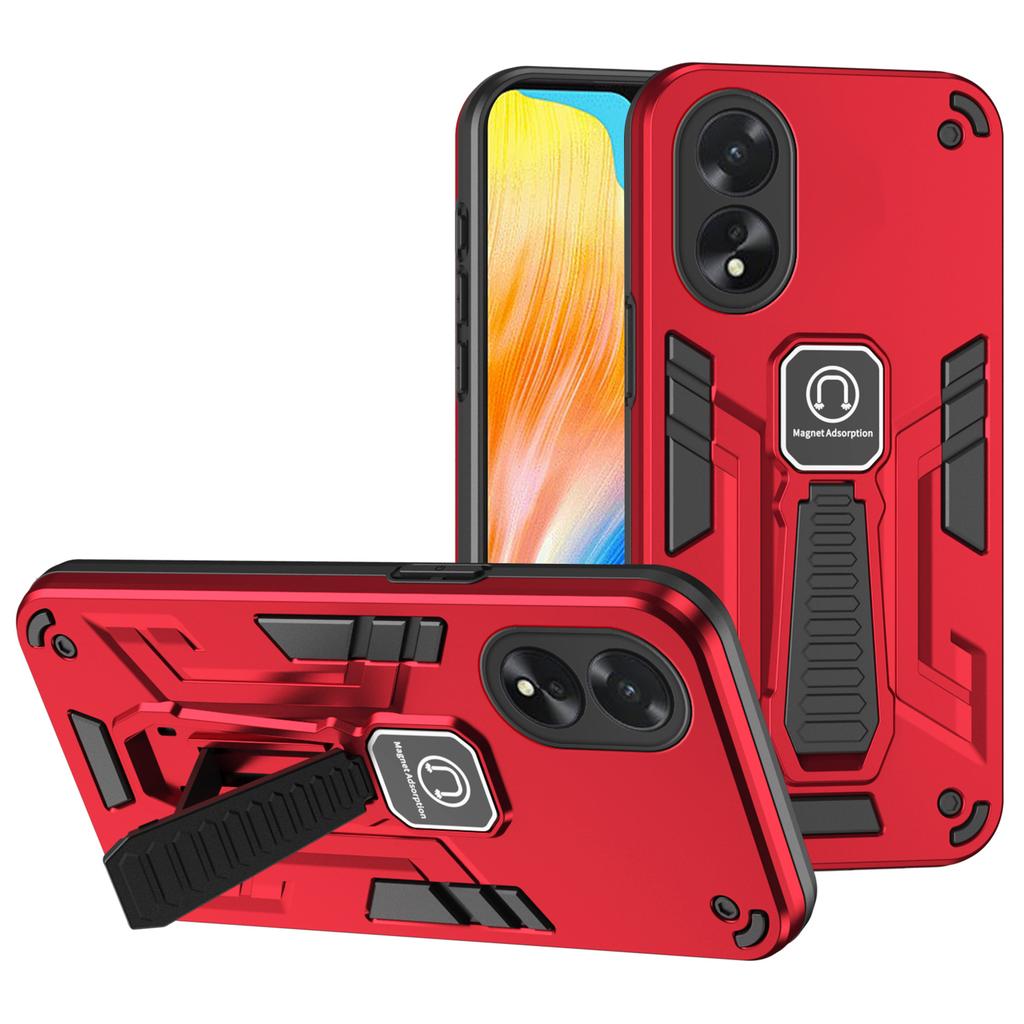 For Oppo A38 4G/A18 4G Case Kickstand Mobile Phone Cover Support Magnetic Car Mount