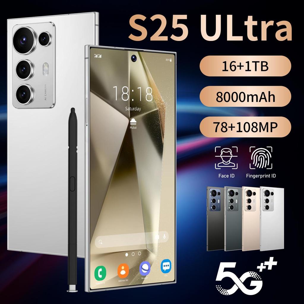 S25 Ultra 7.3-inch Android Smartphone, 4GB RAM+128GB Storage, HD Display, True 4G Global Version - Awaiting Shipment