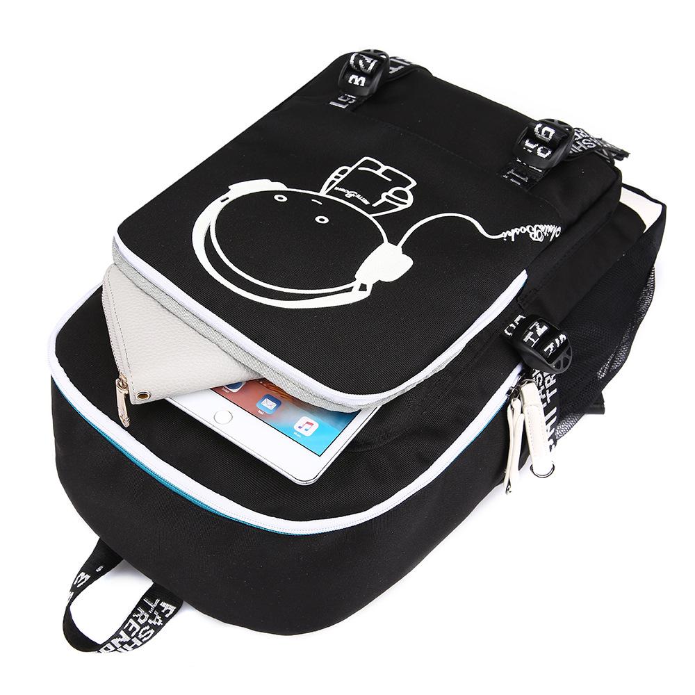 Studentská taška Anime Attack on Titan USB pánský a dámský ležérní batoh