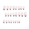 Wearing Nail Art Simple French Nail Film Black and White Wearable Nail Film Finished Product Press On Nails