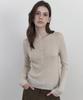 WEDNESDAYOASISFORWOMEN Vero Ribbed Henley Neck Knit_Light Beige(Wcb6Kn115)