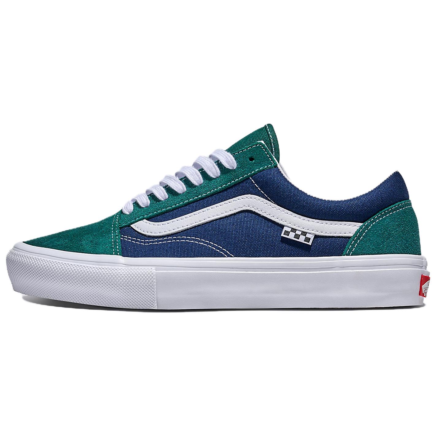 

New Vans Old Skool Anti Slip Wear Resistant Low Top Skateboard Shoes Unisex Blue Green VN0A2Z3224O 44