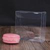 50pcs Transparent Plastic Packaging Folding Box Frosted PVC Soap Desserts Candy Jewelry Festival Gift Storage Small Size Boxes