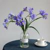 Artificial Cymbidium Orchid Flower Bendable Faux Orchid Plant for Home Office Indoor Tables Centerpieces Decoration