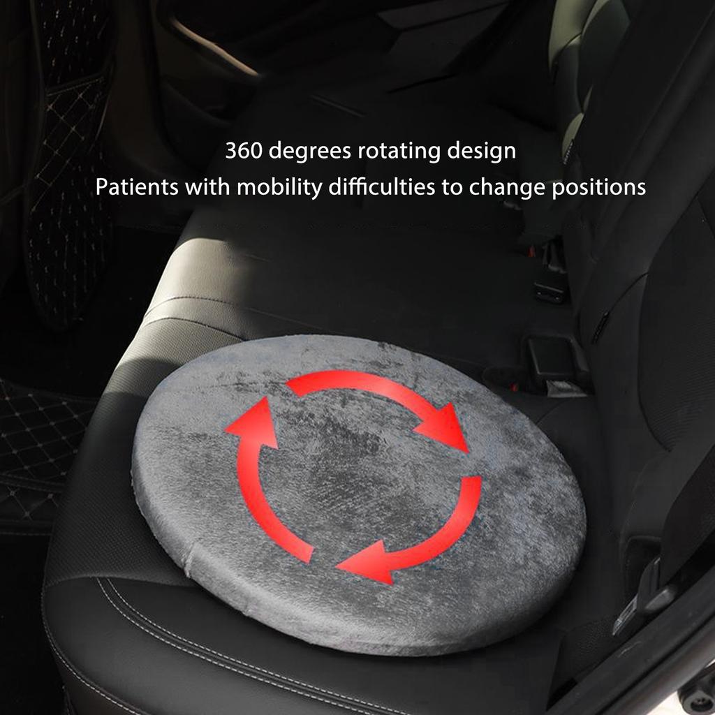 Rotating Sitting Cushion Reduce Pressure Prevent Slip Detachable Washable Swivel Seat Pad