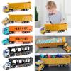Kid Model Alloy Car Carrier Truck Diecast Pull Back Car Funny Truck Assembled Model  Gift Toys