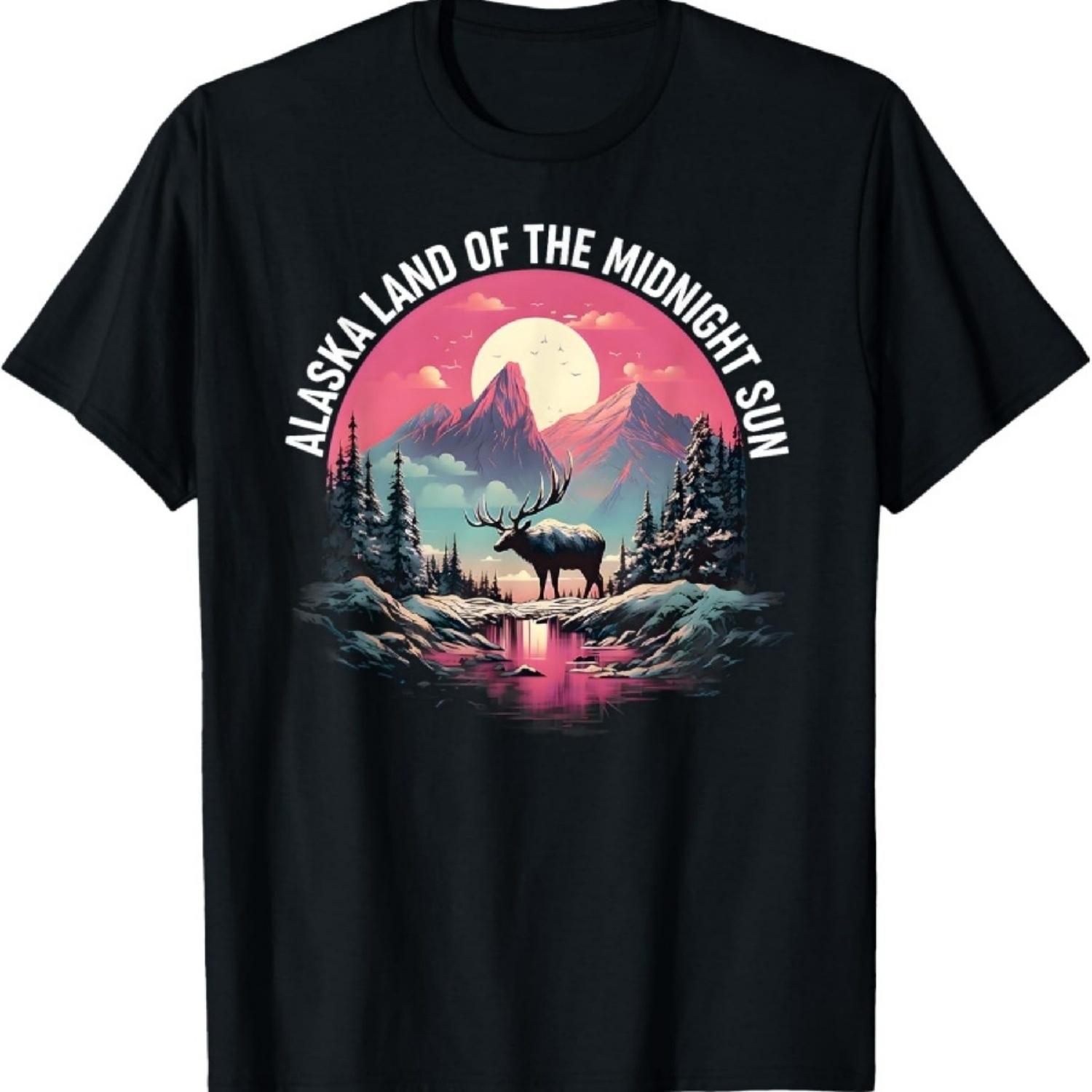 

Alaska Land of the Midnight Sun - Alaska T-Shirt XXXXXL чорний