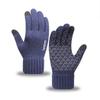 iwarm love warm camel wool men's winter wool gloves piled thickened knitted touch screen gloves