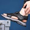 Fashion Soft Leather Platform Sandals for Men Solid Color Summer New Beach Shoes Male Fashion Outdoor Sports Sandals Man