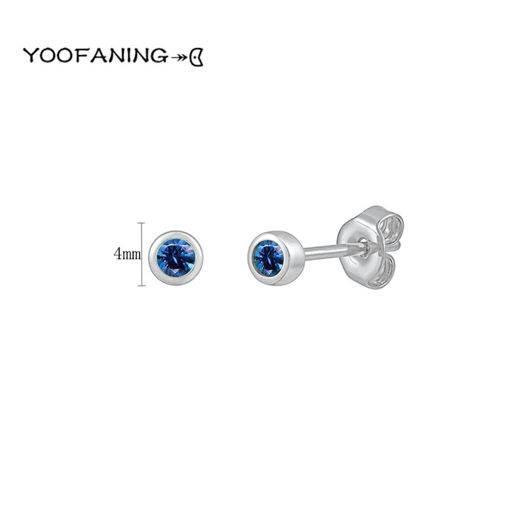 

925 Silver Ear Needle Small Simple Gold Silver Earrings Multiple Sizes Circular Design Earring for Women Jewelry Patty