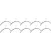 MAWA Non-Slip Body Hangers, Made In Germany, Set of 10, Black, 10-Year Warranty