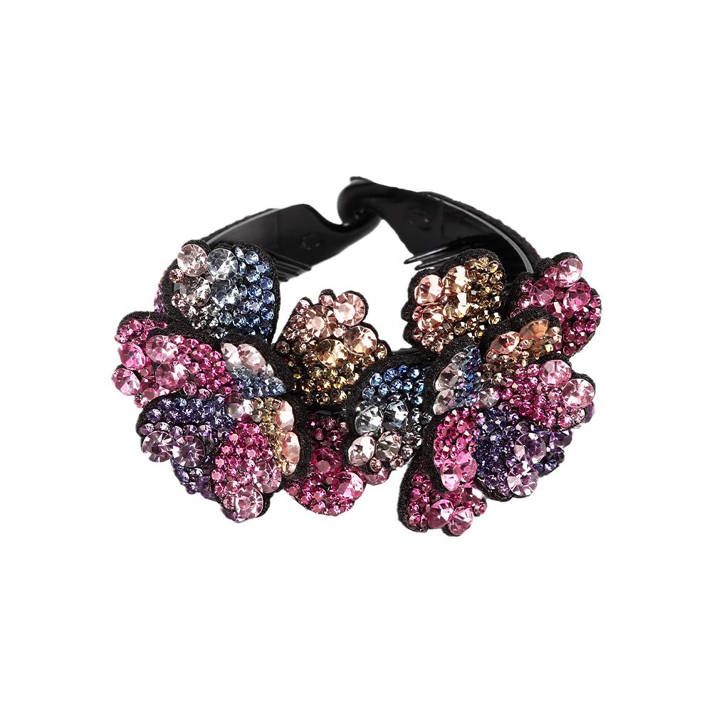 

AWAYTR Красочный кристальный цветок заколка для волос большие цветы женская крабовая заколка заколки заколка для волос клипса-акула аксессуары для волос