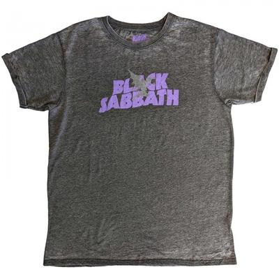 Black Sabbath Unisex Adult Burnout Cotton Logo T-Shirt