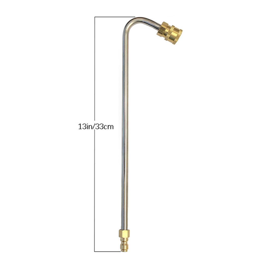High Pressure Washer Extension Wand for Garter Cleaning Extension Rod Curved Extension Wand with 5