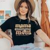 T-shirt Mama Mommy Mom Bruh Style Rétro Vintage Drôle Vie Fête des Mères Boho Vintage Mode Homme Vêtements de Designer