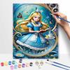 Disney Alice In Wonderland Oil Painting Handmade Painting Kit Diy Home Room Decoration Gift