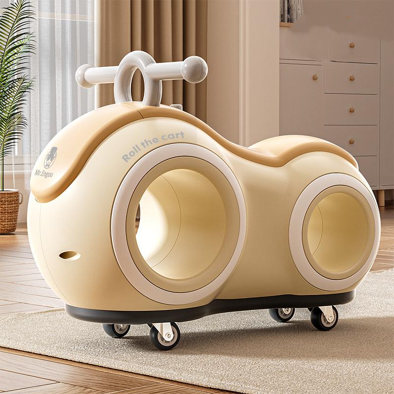 New Children's Peanut Bike Sliding Style 1-3 Year Old Baby Bicycle Stepless Roller Bike Children's Bike Sliding Bicycle Toys