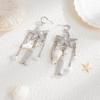 Ocean Style Design Drop Earrings Glossy Texture Smooth Surface Drop Earrings for Birthday Stage Party Show Balls