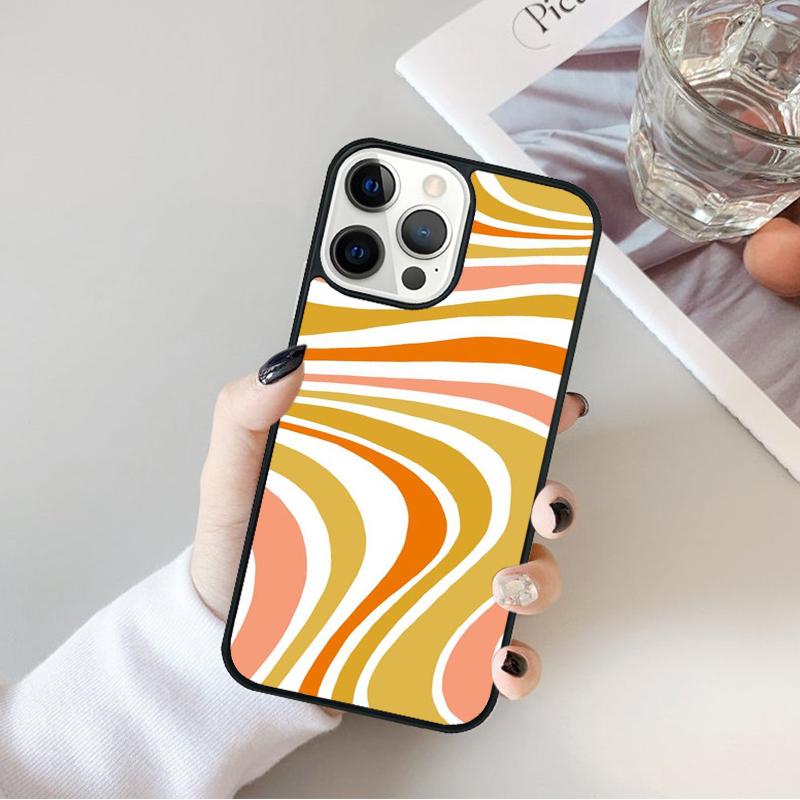 Retro Liquid Swirl Abstract Phone Case Cover For iPhone 17 Air 16 15 14 plus 12 13 pro max coque Shell Fundas