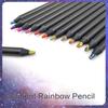 12Pieces Rainbow Pencils Artist Colouring Pencils Multicoloured Pencil For Student Kid Drawing Sketching Craft Project