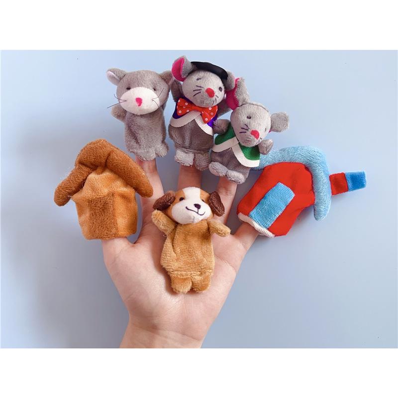 Animal Finger Puppet Display Rack for Kindergarten and Dollhouse Language Areas