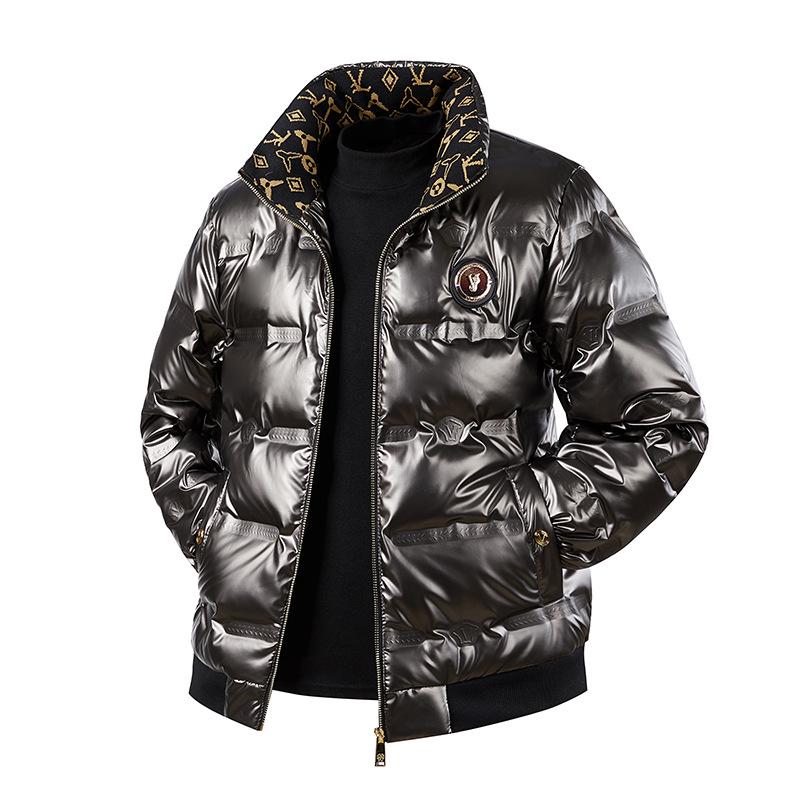 

Men s 50% Down Short Stand Collar Jacket - 2026 New Trendy Brand M