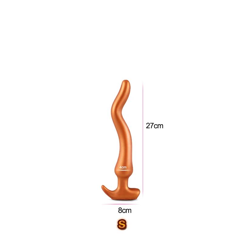 Flüssigsilikon 27-38CM Überlänge Analplug Fingerdildo Stimulieren Anus Vagina Sexspielzeug Buttplug Penis Masturbator Analdehner
