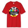 No Signal Men Camiseta Hip Hop Estilo Streetwear Tops & Tees Novidade Geométrica Manga Curta Verão Algodão Camiseta Camisetas Oversize