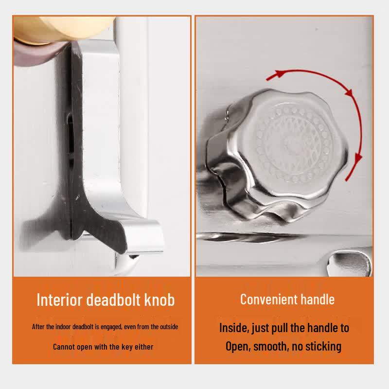 Zhang's Yijia Stainless Steel External Security Door Lock
