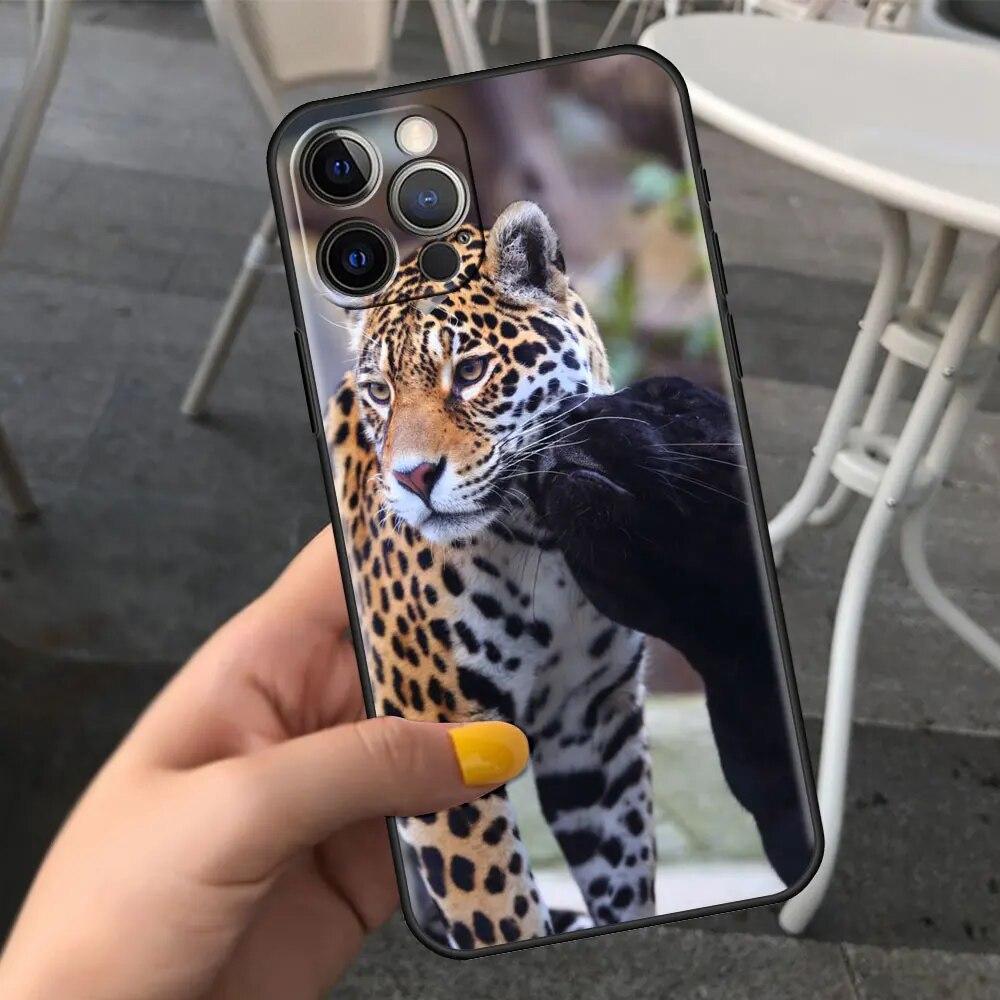 

Чехол для телефона с изображением гепарда и пантеры для iPhone Samsung Galaxy Redmi Xiaomi Oppo OnePlus Note SA 7 8 9 10 11 12 13 14 20 21 22 23 53 54 Pro Max Ultra TPU Soft Xiaomi Redmi Note 9