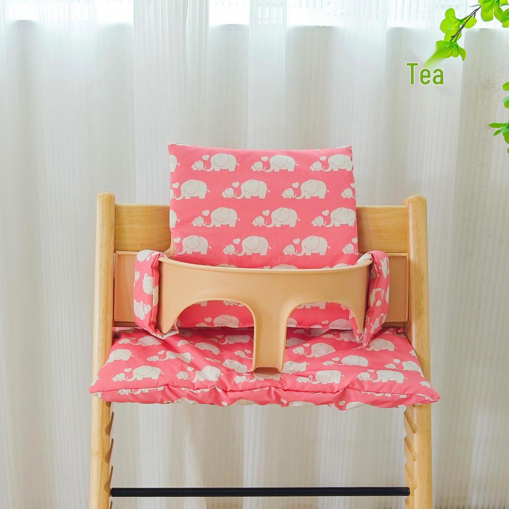 Korean-Style Cartoon Baby Growth Chair Cushion for Children's Dining Chair Backrest