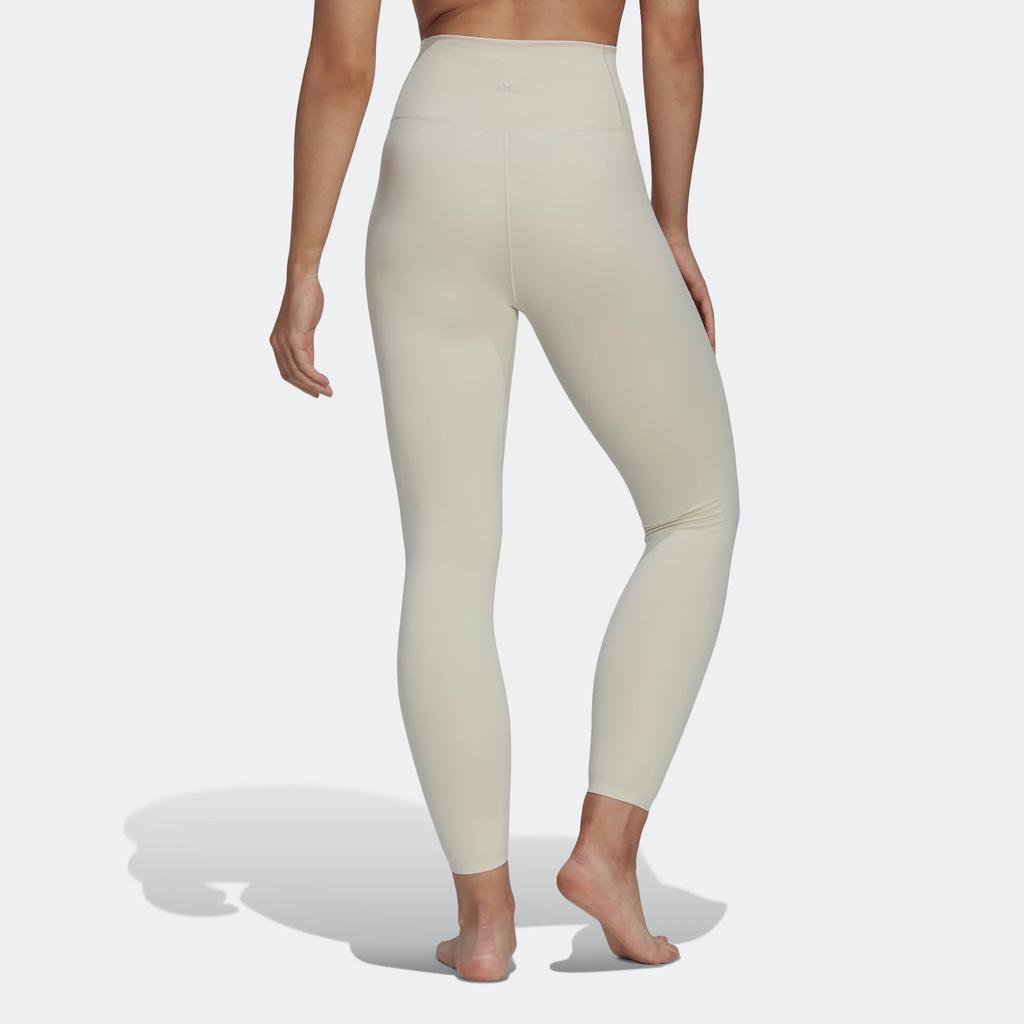 Adidas Yo Lux 78 Solid Color Yoga Sports Leggings Women Leggings Gray HK6605