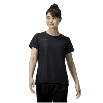 Training UPF15 Sun Size M Wear, Short-sleeved T-shirt, Navidry, Sweat-wicking, Quick-drying, Innerwear, Protection, 32MAC390, Women's, Black/magenta,