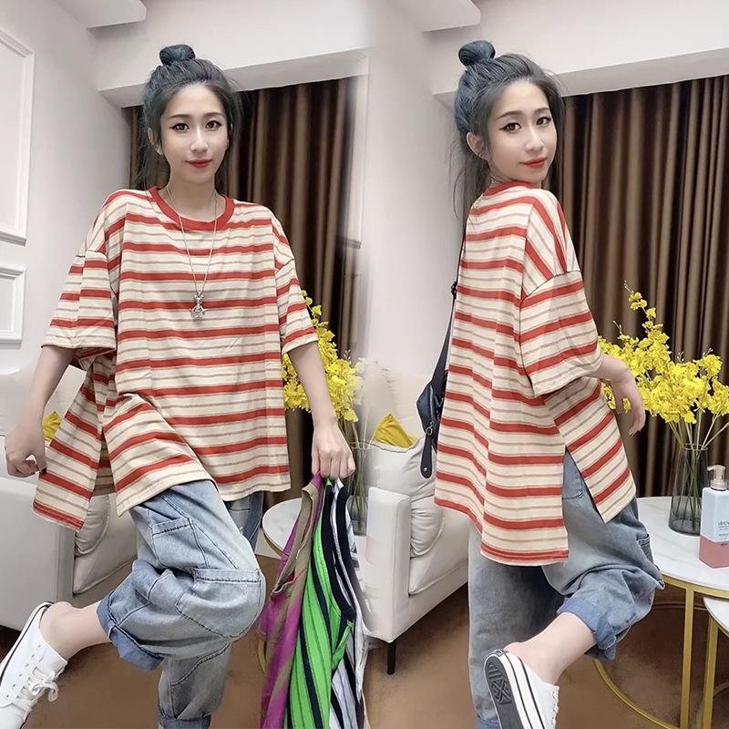 

Женская футболка большого размера в европейском стиле с мультяшным принтом и короткими рукавами - Модный, молодежный дизайн 2XL оранжевый