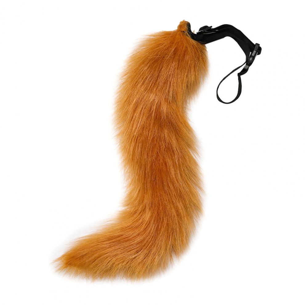 Plush Fox Cosplay Mask, Fluffy Fox Tail, Cosplay Costumes Props, Fuzzy Fox Mask for Costume Party Anime Convention