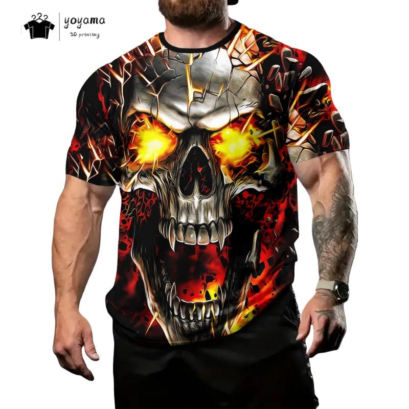Animal Graphic T shirts Rooster Hero Print T-shirts for Men Funny 3D Print Fashion