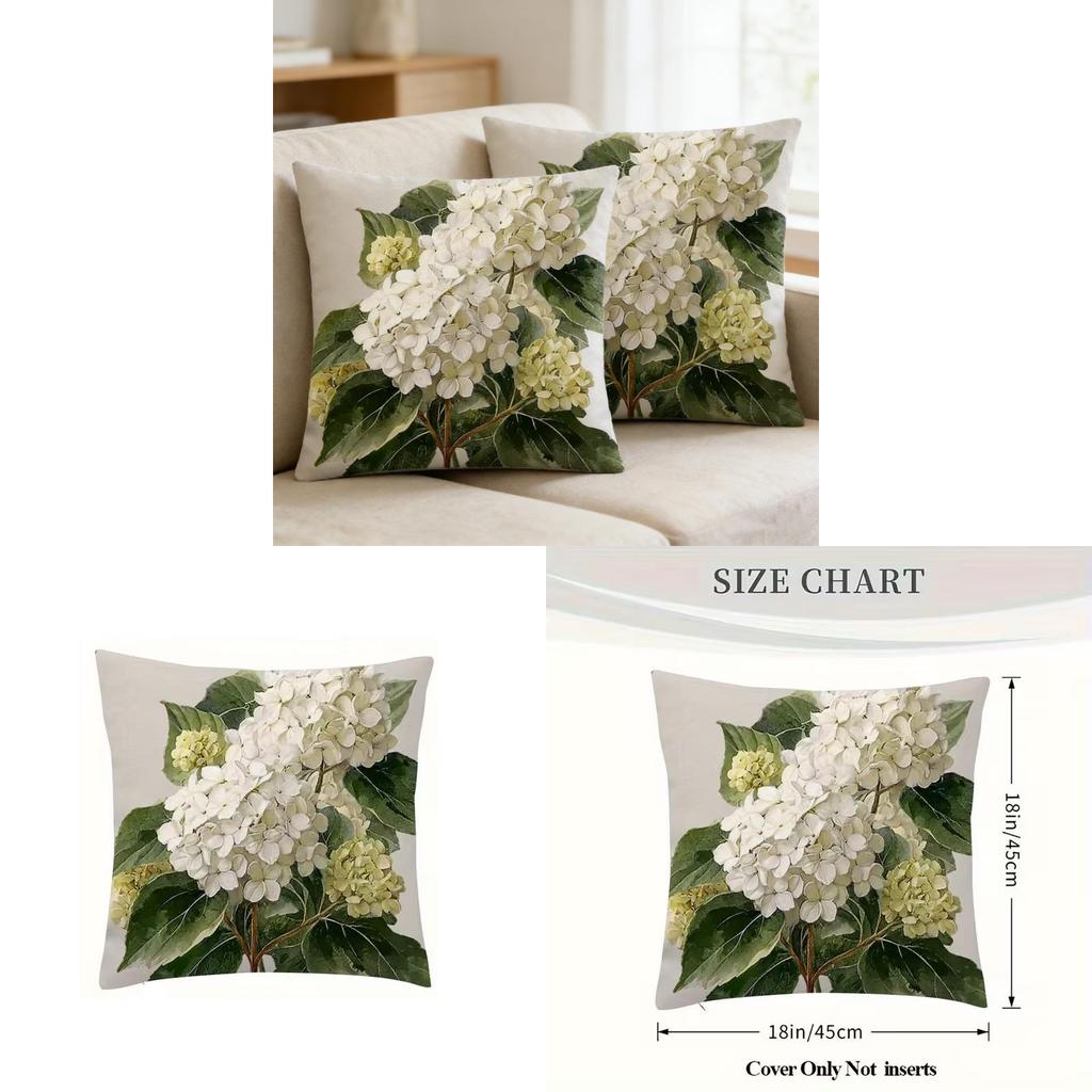 Minimalist Leaf Pattern Pillow Cover For Living Room Home Decor In Polyester Fabric