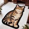2D Flat Animal Doormat Special-shaped Room Floor Rug New Cat Carpet  Bedroom Living Room Decor