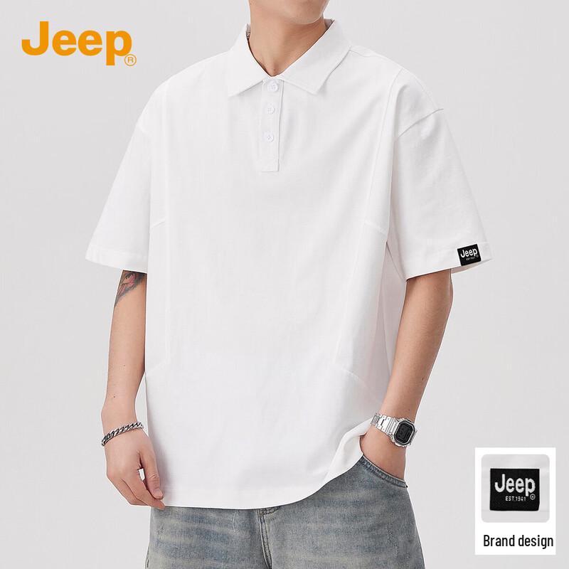 Jeep Men s 100% Cotton Short Sleeve Polo Shirt 5XL