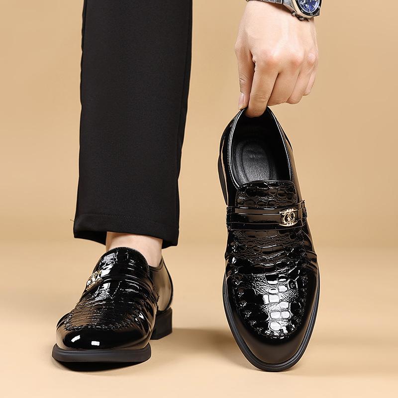 Loafers men's formal British style men's shoes new foot-fitting trend men's business casual leather shoes