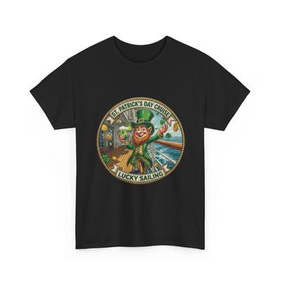 St Patrick Day Cruise Shirt Lucky Sailing Leprechaun Tee